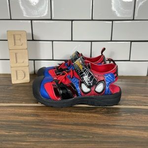 Marvel Spider-Man Light Up Hook & Loop Strap Sandals